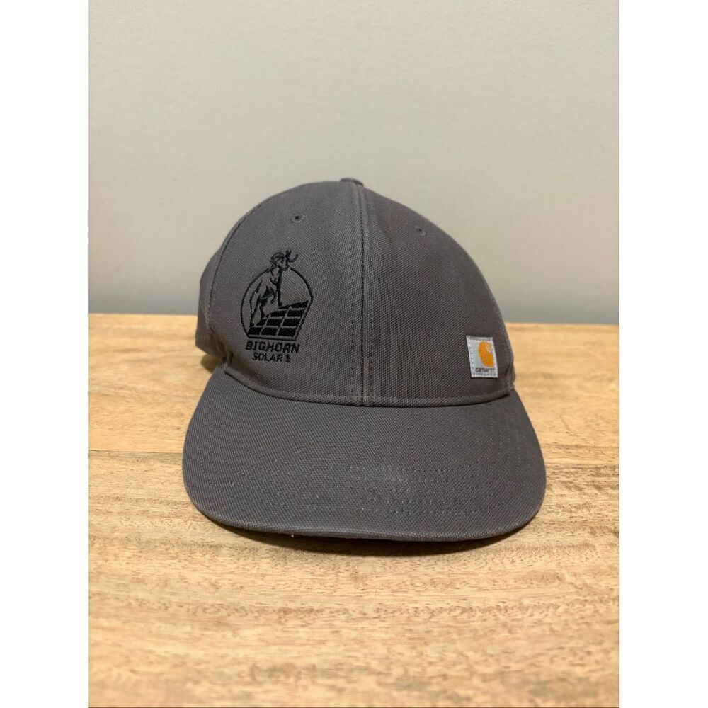 🐿️ Carhartt Gray Ashland Hat Bighorn Solar & McCarthy Embroidered SnapBack Cap
